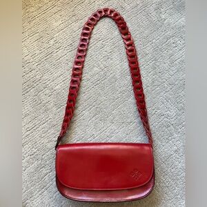 Patricia Nash Berry Red Vintage Veg Tan Chelsey Crossbody